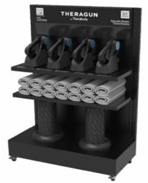 عربة Gym Cart Mini مع Theragun Tower